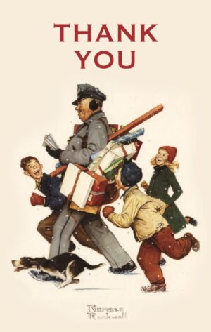#2500PC - Jolly Postman “Thank You” Postcard