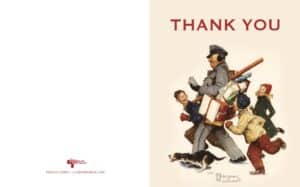 #2500V1 - Jolly Postman "Thank You" Greeting Card