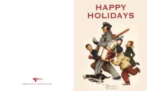 #2500V2 - Jolly Postman "Happy Holidays" Greeting Card