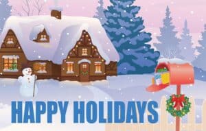#GS24 "Happy Holidays" Snowman & Mailbox