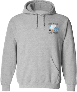 #HSWSC08 - Just a Girl Crest Hoodie