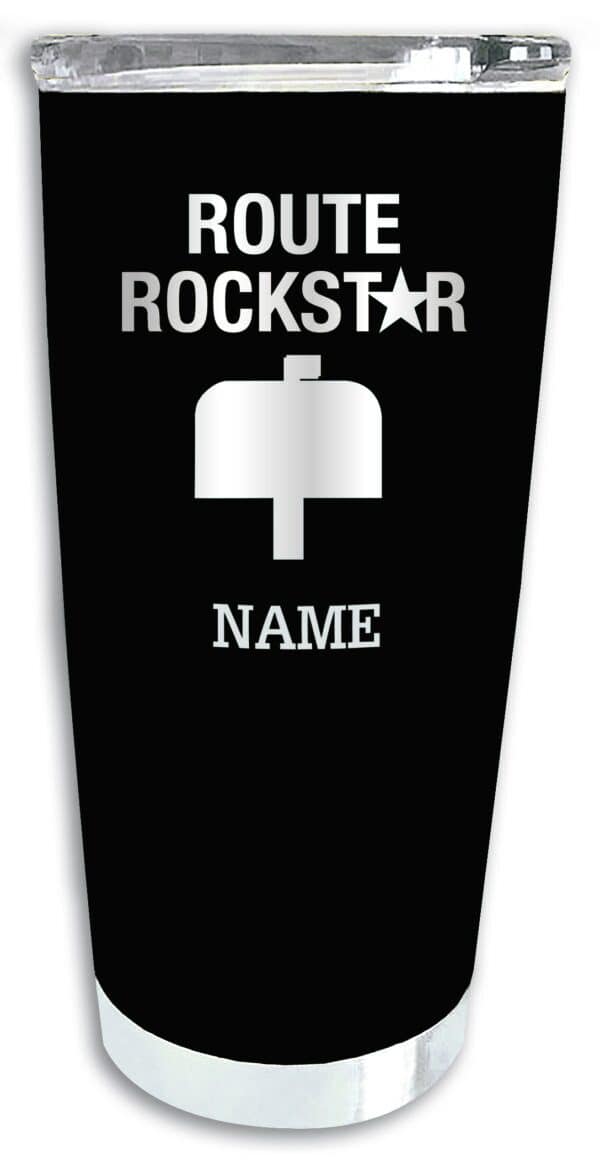 Route Rockstar Custom Laser Engraved Premium Tumbler 20oz.