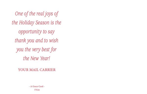 #TY24 - Happy Snowman "Thank You" Postcard - Image 2