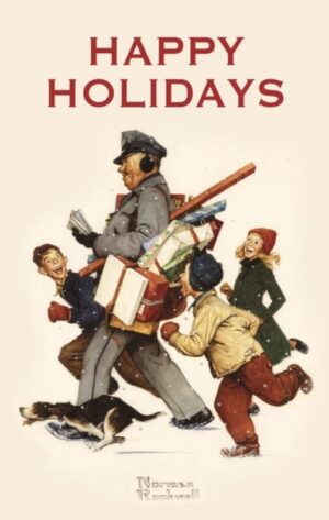 #2500PCG - Jolly Postman “Happy Holidays” Postcard